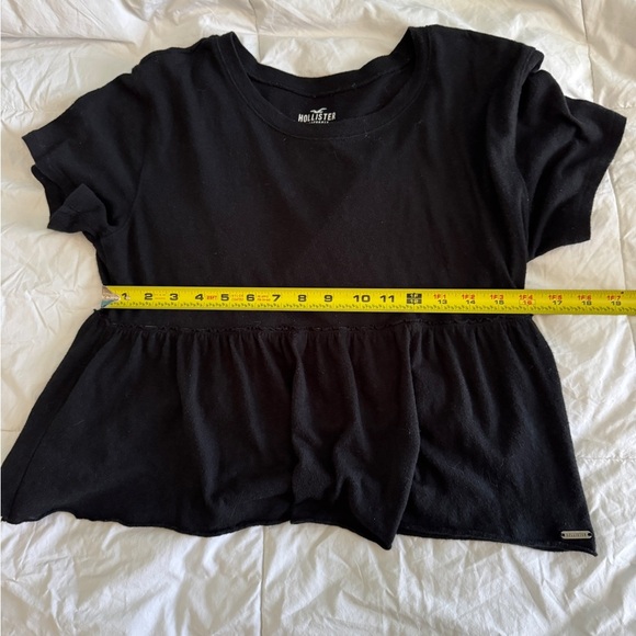 Hollister Peplum Baby Tee Black Size XS - Picture 6 of 12